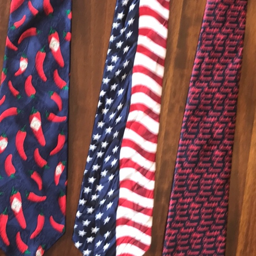 Novelty ties.